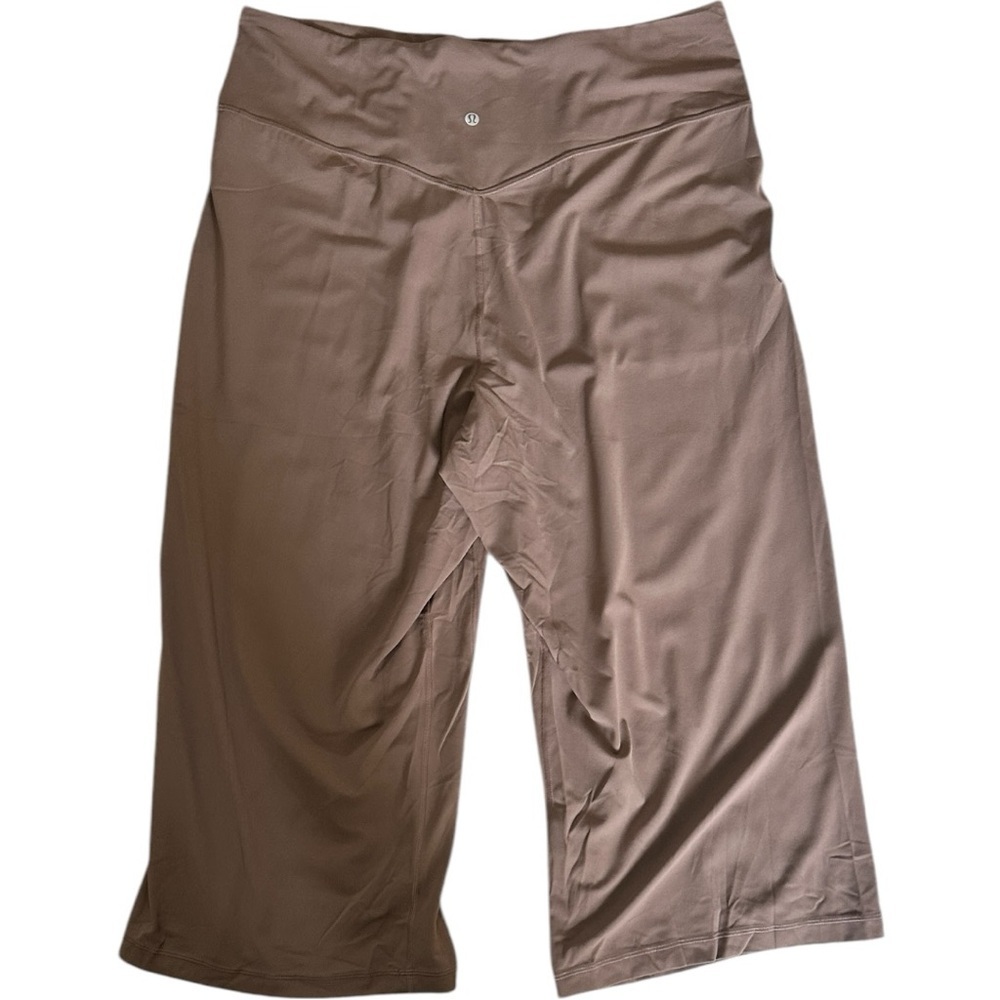 Lululemon Align Hi Rise Wide Leg Pants Tan Brown Plus Size 20 New! - Picture 5 of 9